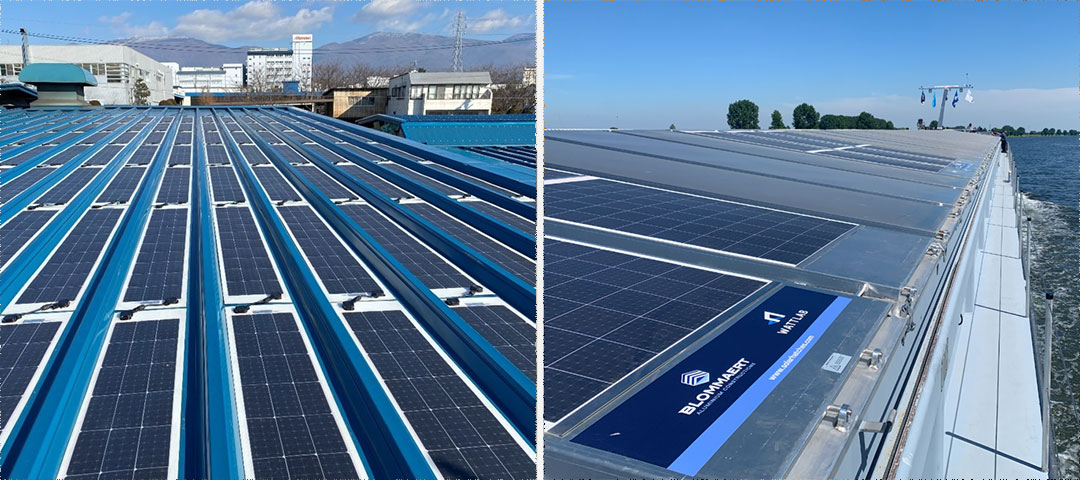 應對臺風等極端天氣的項目有日本290kW彩鋼瓦屋頂項目,為移動交通工具供能的有荷蘭游艇項目。