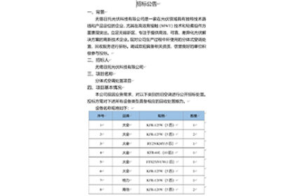 招標(biāo)公告（分體式空調(diào)處置項(xiàng)目）